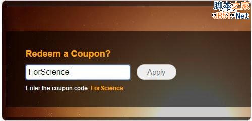 register.science输入优惠码